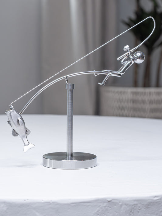 🎣The Fisherman Balancing Sculptur