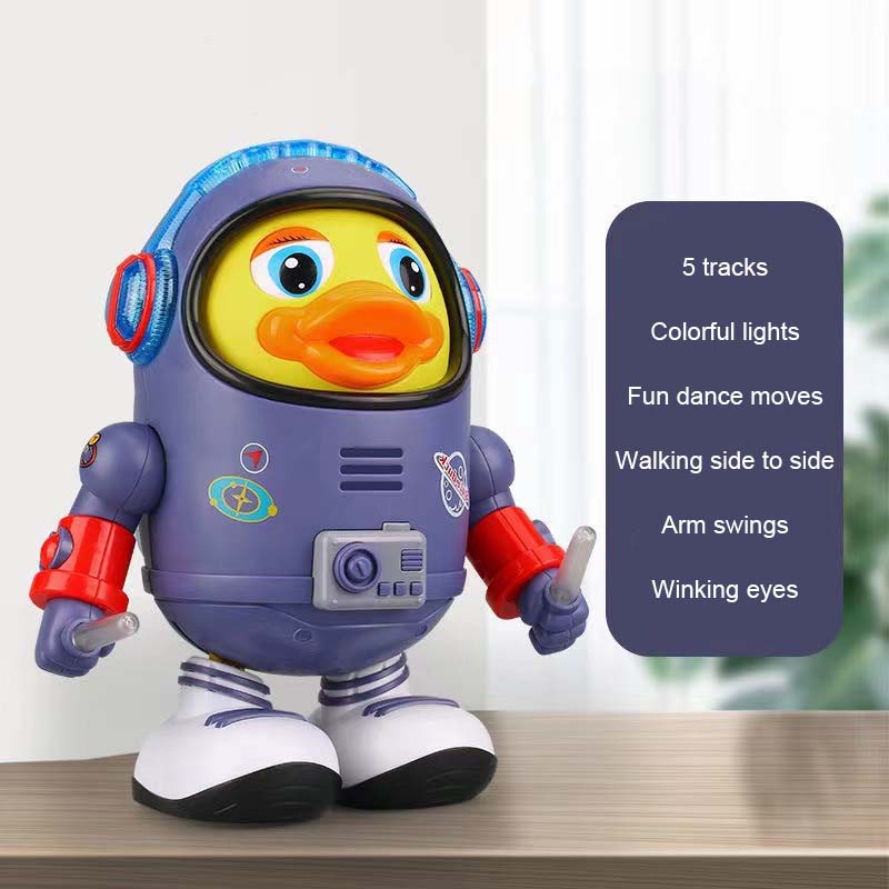 Tanzende Space Ducks mit Ton und Licht