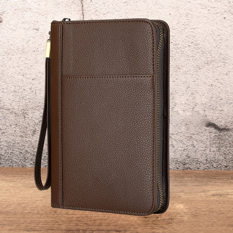 🏆 Tragbare Zigarrenkiste mit Vintage-Motiv und Litschi-Muste