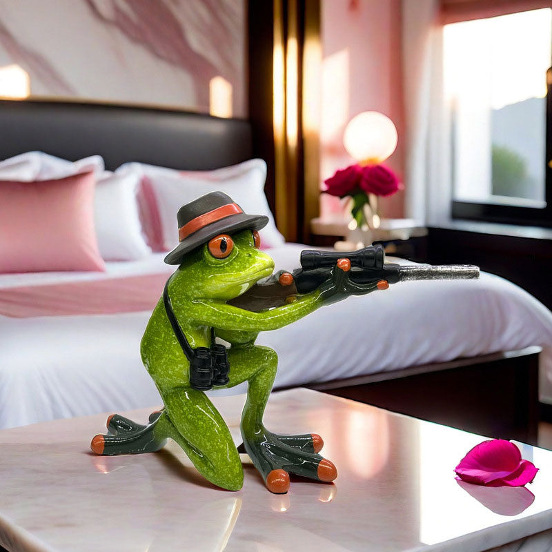 🐸🎯 Frog Jäger – Lustige Froschjäger Figur