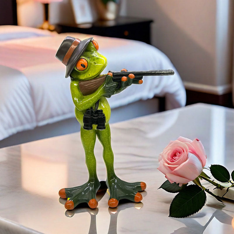 🐸🎯 Frog Jäger – Lustige Froschjäger Figur