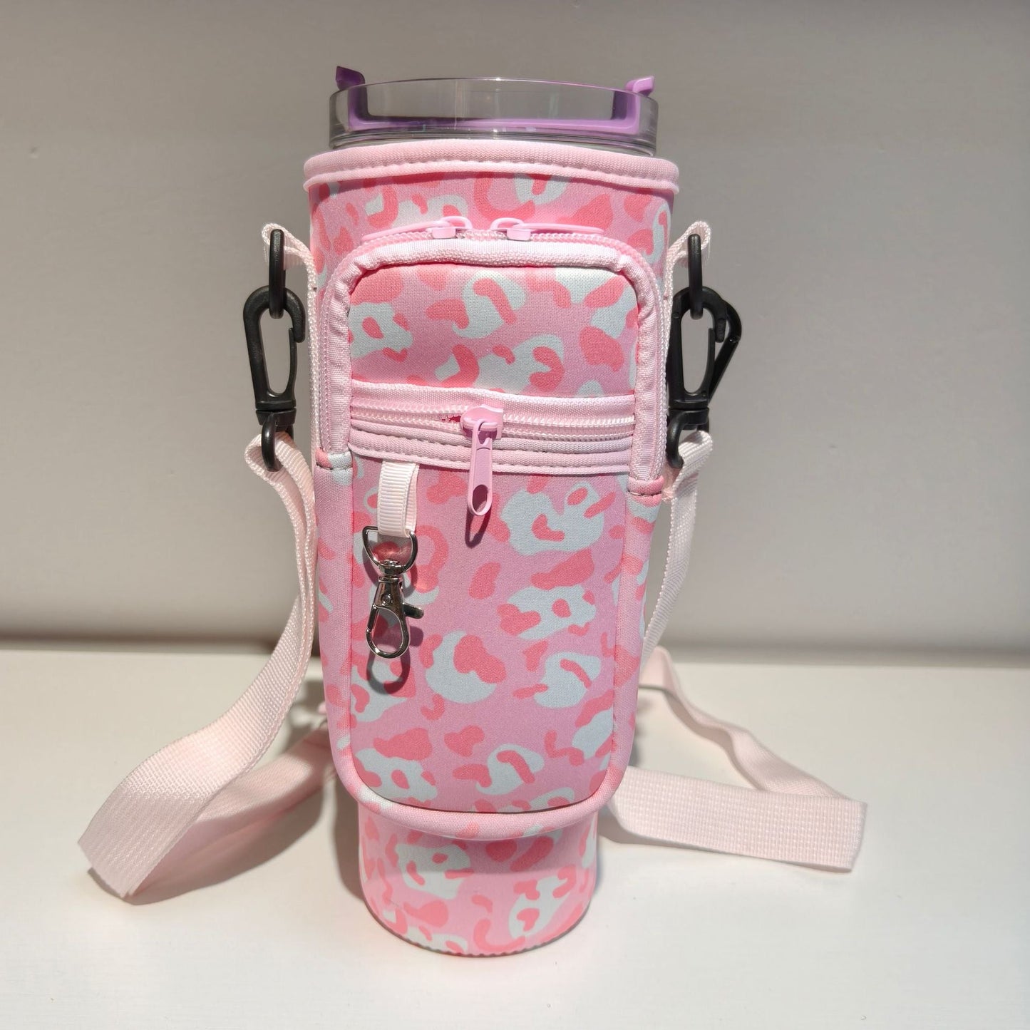 Adjustable Shoulder Bag With Thermos Cup Holder for 40oz