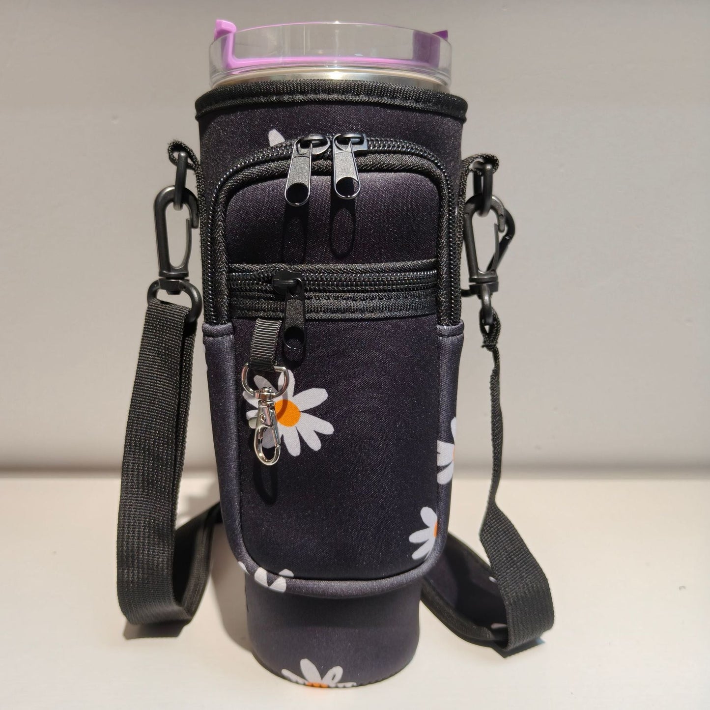 Adjustable Shoulder Bag With Thermos Cup Holder for 40oz