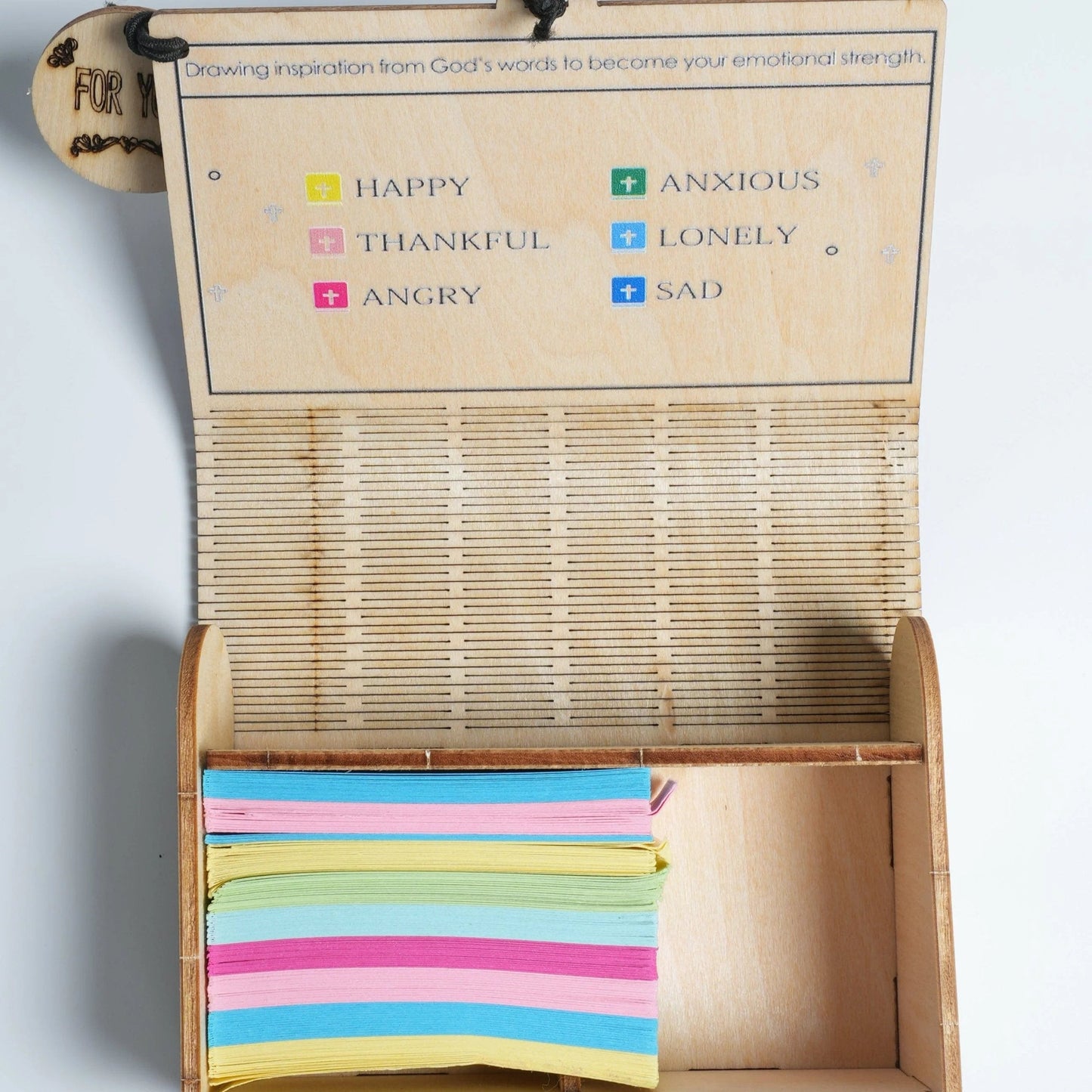 ✝️Handgefertigte Holzbox mit Bibelversen – Tägliche Bibelverse (🎁 Eine Erinnerung an Gottes Wort💖)