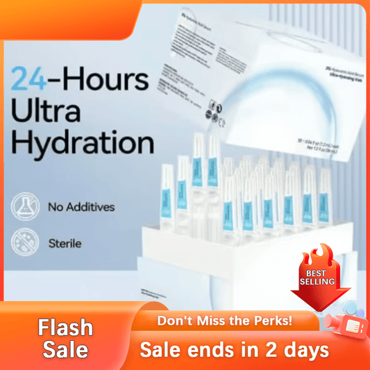 🏆Flash Sale⚡ 50K+ SOLD! Almost Gone-💥Ultra-Hydrating Serum -Vegan | 3% Hyaluronic Acid Glass Skin Single-Use Vials Skincare Comfort,,Best gifts