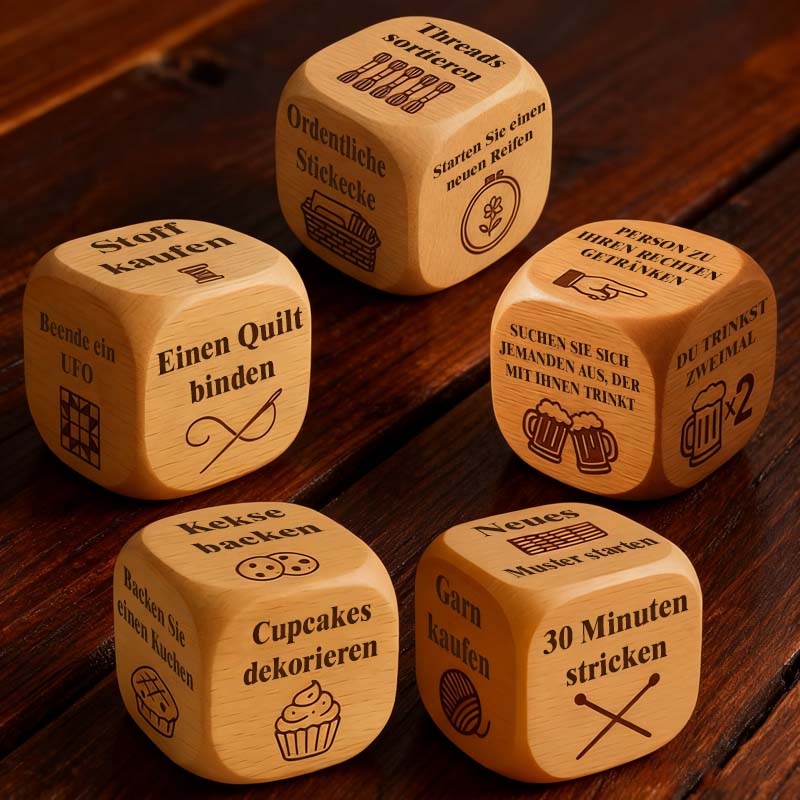 2025 Kreativer Patchwork-Entscheidungswürfel