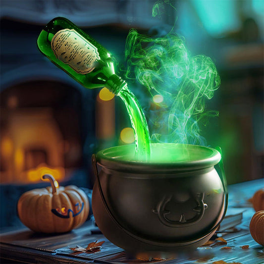 🎃Halloween Decoration Magic Float Bottle and Diffuser - Black Bat Witch Pot🦇